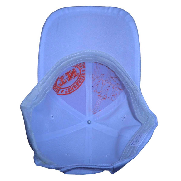 Tennessee TN Ball Cap, Solid White, Orange Embroidery, Strapback, Trucker Hat - Picture 4 of 4